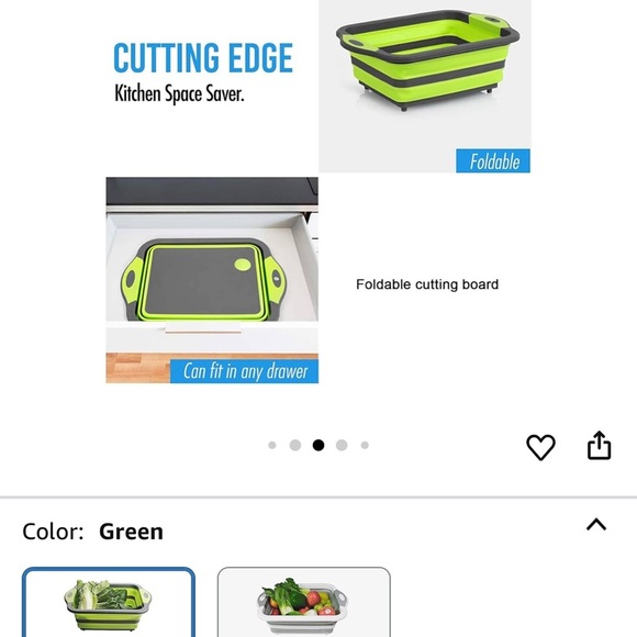 Collapsible Cutting Board Drain Basket, Portable Multi-Function Chopping Board - Picture 8 of 10